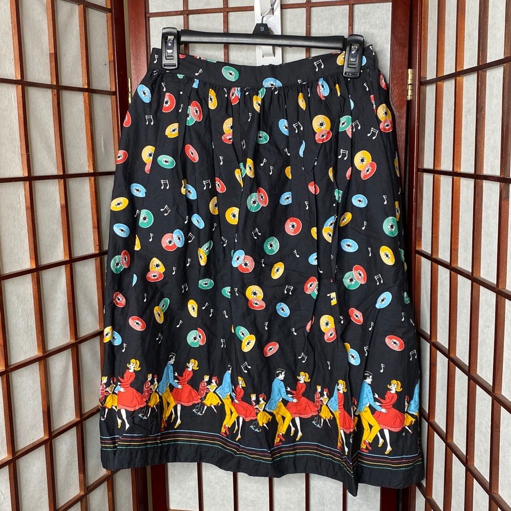 Record swing retro swing skirt from ModCloth